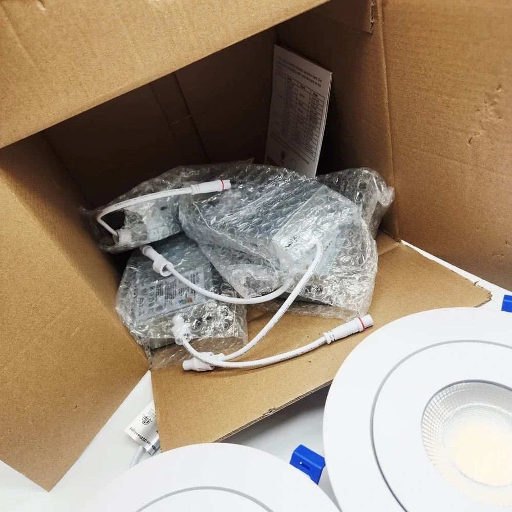 Adetu 6 Inch‎ LED Recessed Gimbal Lights 4 Pack 5CCT Adjustable Dimmable 1700LM
